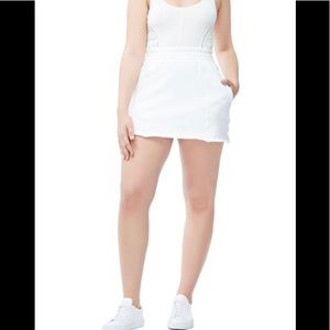 Good American 6 (3X) hi waist white sweat skirt